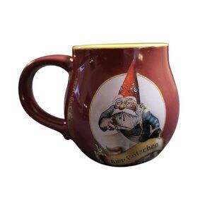 German Christmas Market Collectible Ceramic Gluhwein Mug with Gnome